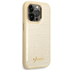 Guess Croco Collection - Coque pour iPhone 14 Pro (Or)