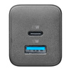 Cellularline Multipower Micro GaN - USB-C és USB-A Power Delivery 45W-os hálózati töltő (fekete)