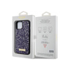 Guess Rhinestone Metal Logo - iPhone 15 Case (pink)