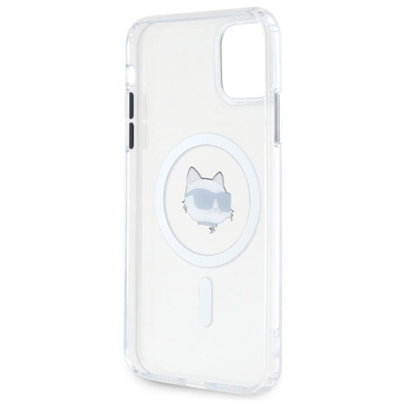 Karl Lagerfeld IML Metal Choupette Head MagSafe - Case for iPhone 11 (White)