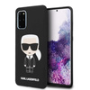 Pouzdro Karl Lagerfeld Fullbody Silicone Iconic - Samsung Galaxy S20+ (černé)
