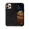 Crong Essential Cover - Custodia in similpelle per iPhone 12 Pro Max (Nero)