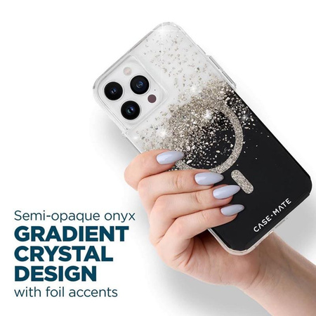 Case-Mate Karat MagSafe - iPhone 14 Pro case decorated with onyx (Onyx)