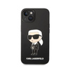 Karl Lagerfeld Silicone NFT Ikonik - Hülle für iPhone 14 Plus (Schwarz)