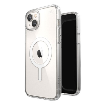 Speck Presidio Perfect-Clear + MagSafe - Case for iPhone 15 Plus / iPhone 14 Plus (Clear)