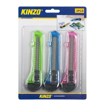 Kinzo - Kések letörhető pengével, 3 db-os készlet.