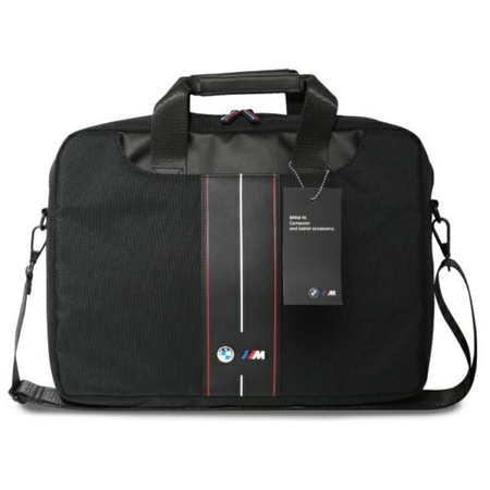 BMW Nylon Red Stripe - 16" Notebooktasche (schwarz)