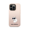Karl Lagerfeld Silicone NFT Choupette - pouzdro pro iPhone 14 Pro Max (růžové)