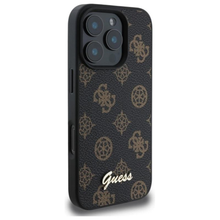 Guess Peony Script MagSafe - iPhone 16 Pro Max Case (black)