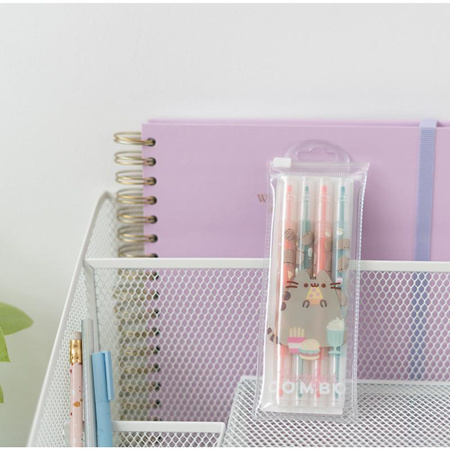 Pusheen - kolekce Foodie, oboustranné fixy / pera, sada 4 ks.