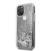Guess Liquid Glitter Hearts - iPhone 11 Pro tok (ezüst)