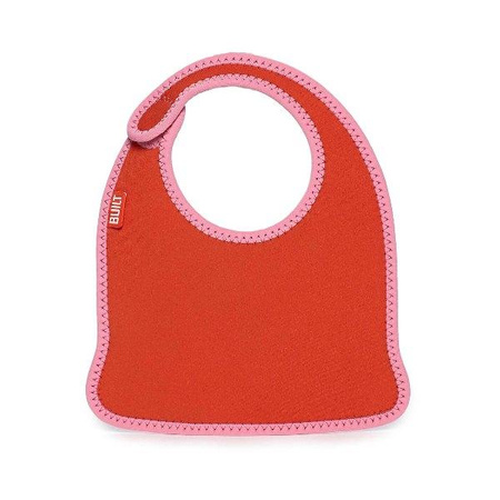 BUILT Mess Mate - 2 baby bibs (Baby Pink Stripe)