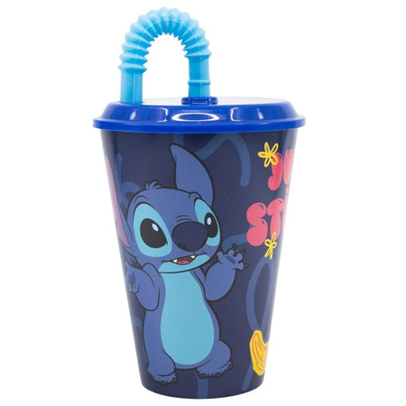 Disney Stitch - Hrnek s brčkem z kolekce Palms 430 ml