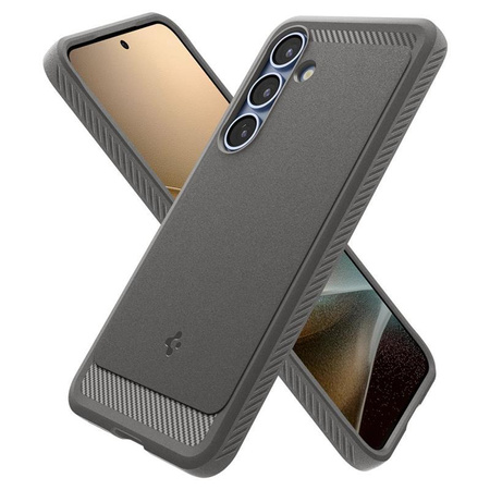 Spigen Rugged Armor MagSafe - pouzdro pro Samsung Galaxy S25 (mramorově šedé)