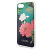 Guess Flower Shiny Collection N1 - pouzdro pro iPhone SE 2020 / 8 / 7 (černé)
