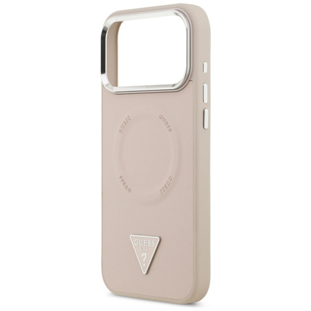Guess Triangle Logo MagSafe - Case iPhone 17 Pro Max (Pink)