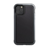 X-Doria Defense Lux - Alumínium tok iPhone 11 Pro készülékhez (Cseppteszt 3m) (Fekete bőr)