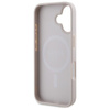 Guess Saffiano Peony Classic Logo MagSafe - Etui iPhone 16 (różowy)