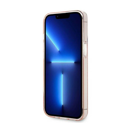 Karl Lagerfeld Mono Vertical Stripe - pouzdro pro iPhone 14 Pro (růžové)