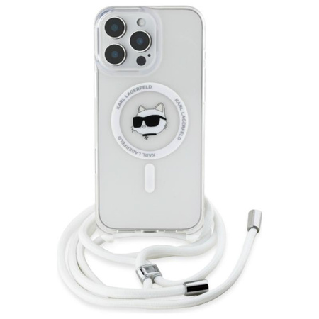 Karl Lagerfeld IML Choupette Head & Cord MagSafe - Hülle für iPhone 16 Pro (transparent)