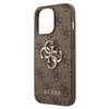 Guess 4G Big Metal Logo - iPhone 13 Pro Max Tasche (Braun)