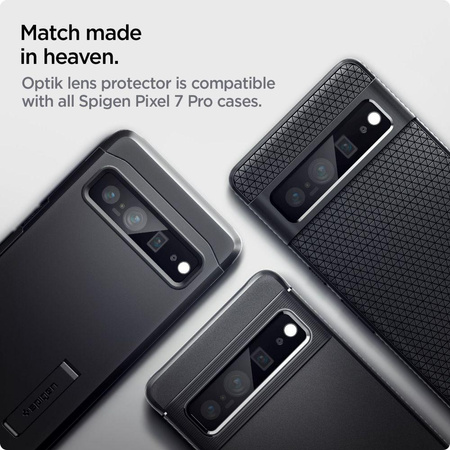 Spigen Optik.TR Camera Lens Protector - Objektivschutzglas für Google Pixel 7 Pro (2 Stück)