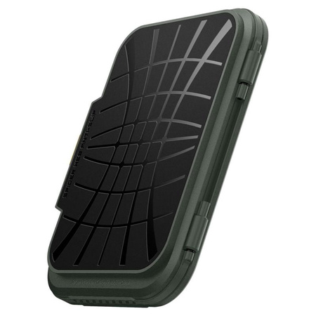 Spigen Lock Fit MagSafe - Portefeuille magnétique (vert militaire)