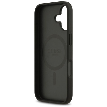 Guess 4G Circle Classic Logo MagSafe – Pouzdro iPhone 17 (Černá)