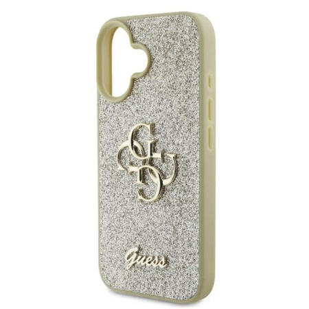 Guess Fixed Glitter Big 4G - iPhone 16 Plus Tasche (Gold)