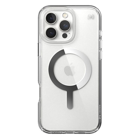 Speck Presidio Perfect-Clear MagSafe - Etui iPhone 16 Pro Max (Clear / Chrome Finish / Serene Silver)