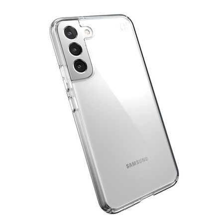 Speck Presidio Perfect-Clear - Étui pour Samsung Galaxy S22+ avec revêtement MICROBAN (transparent/transparent)