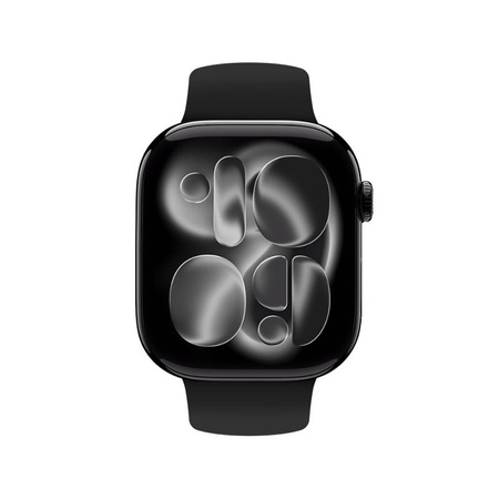 Crong Liquid - Cinturino per Apple Watch 44/45/46/49 mm (Nero)