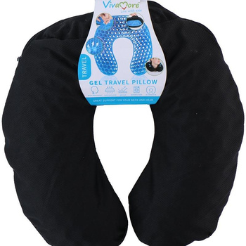 Vivamore - Gel-Reisekissen (schwarz)