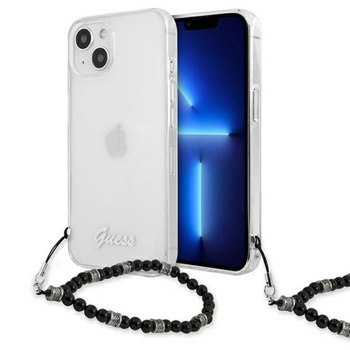 Guess Black Pearl Strap - iPhone 15 / 14 / 13 Case (transparent)