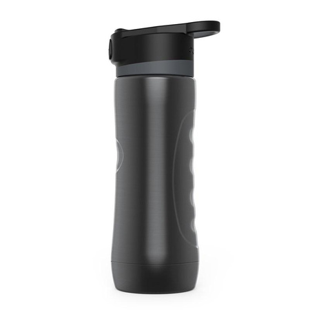 Quokka Spring - Thermoflasche aus Edelstahl mit Schnellöffnungssystem 600 ml (Ebenholz)