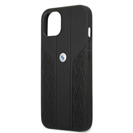 BMW Leather Curve Perforate HC - Etui iPhone 13 (czarny)