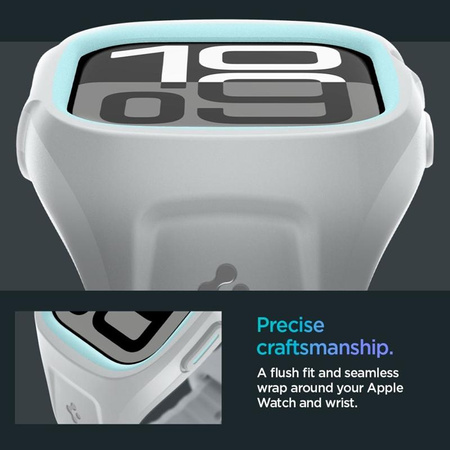 Spigen Liquid Air Pro - Bracelet avec étui pour Apple Watch 10 46 mm (Gris)