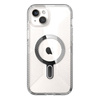 Speck Presidio Perfect-Clear Grip ClickLock & MagSafe - Etui iPhone 15 Plus / iPhone 14 Plus (Clear / Chrome Finish / Serene Silver)