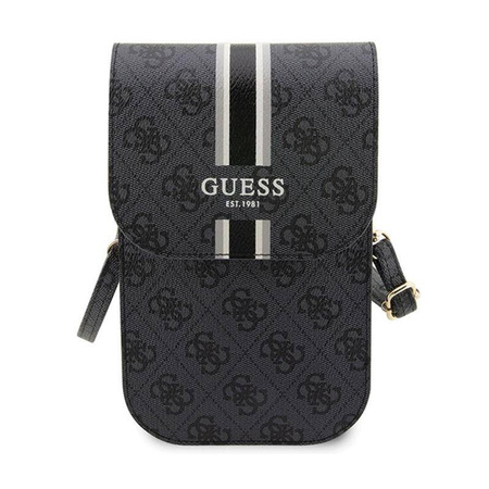 Guess 4G Stripes - Torebka crossbody na telefon (czarny)