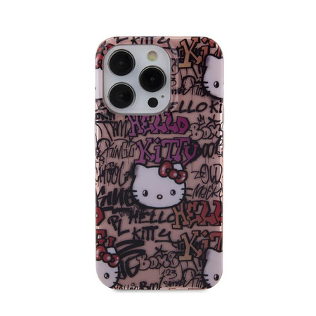 Hello Kitty IML címkék Graffiti - iPhone 13 Pro Max tok (rózsaszín)