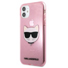 Karl Lagerfeld Choupette Head Glitter - Coque iPhone 11 (rose)