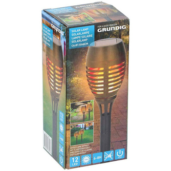 Grundig - solární lampa s efektem plamene svíčky velká 48 cm