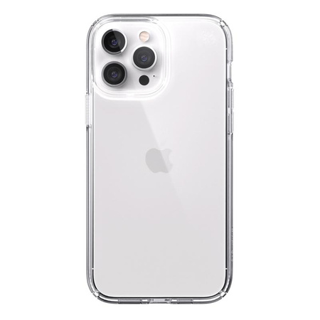 Speck Presidio Perfect-Clear - Hülle für iPhone 13 Pro Max / iPhone 12 Pro Max mit MICROBAN-Beschichtung (Klar)