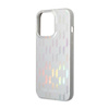 Karl Lagerfeld Monogram Iridescent - Cover for iPhone 14 Pro (silver)