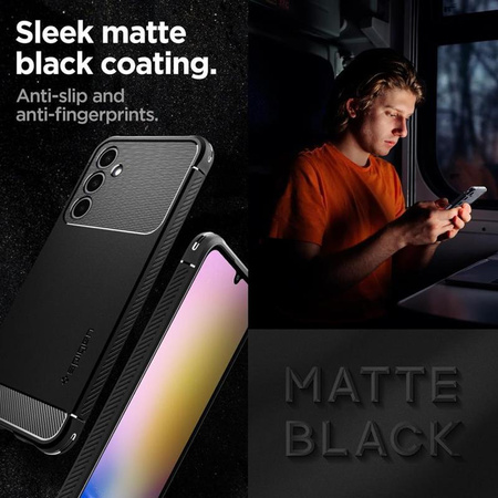 Spigen Rugged Armor - Etui pour Samsung Galaxy A25 5G (Noir)
