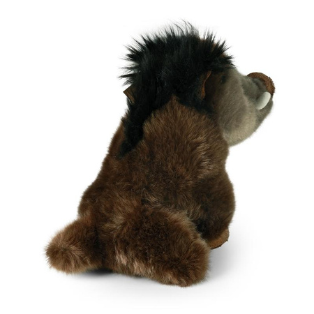 Rappa - Plyšový realistický maskot Kanec sedící 18 cm Ekologicky šetrný