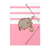 Pusheen - Collection Rose porte-documents en caoutchouc (24,5 x 34,5 cm)