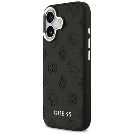 Guess Peony Hot Stamp Script MagSafe - Case iPhone 17 (black)