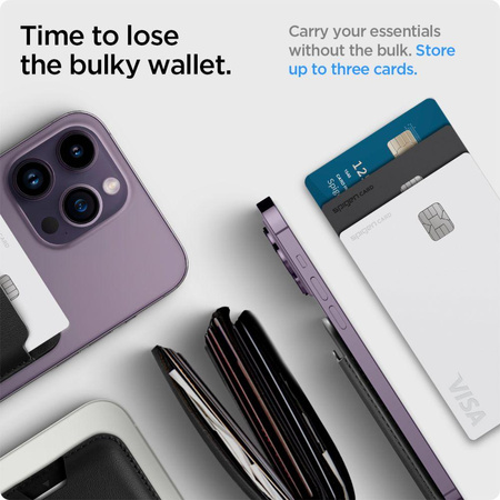 Spigen Valentinus Pro MagSafe – Magnetische Brieftasche (Black)