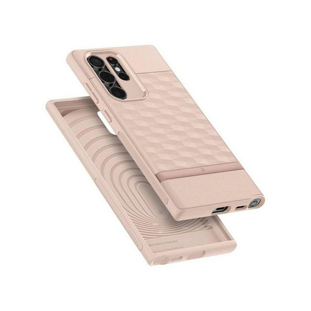 Spigen - Pouzdro Caseology Parallax pro Samsung Galaxy S22 Ultra (růžové)